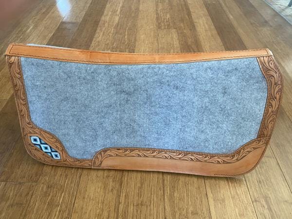 Beaded and Leather Saddle Pad | 1