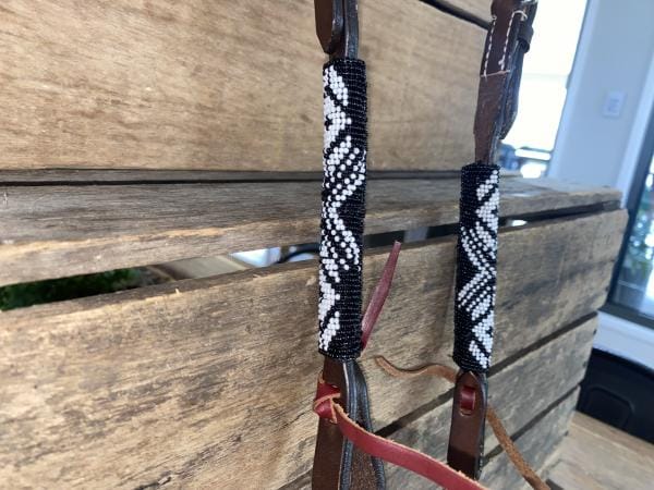 One Eared Bridle -Southwestern Black and White | 1