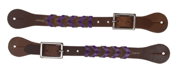 Braided Spur Strap - Purple