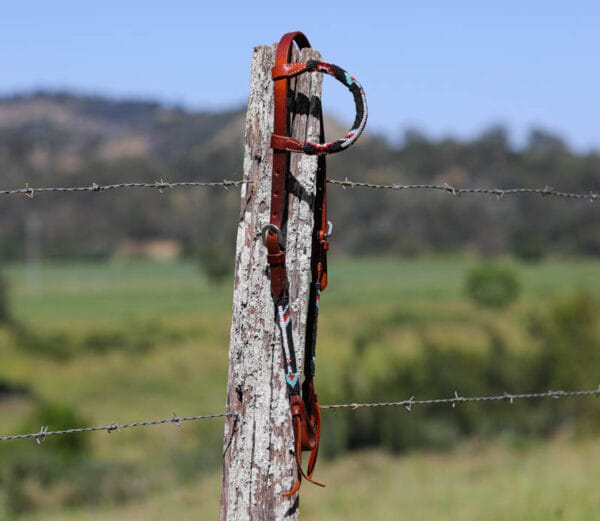 One eared bridle Beaded with an Arrow